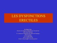 les dysfonctions erectiles - Service d'Urologie CHU Henri Mondor