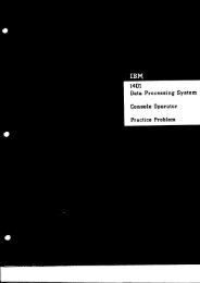 1401 Console Exercise - IBM 1401