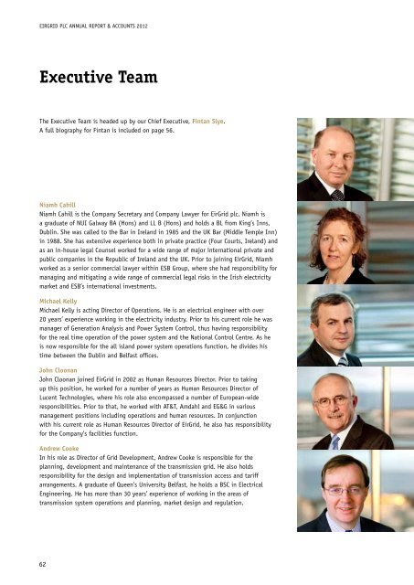 EirGrid plc Annual Report 2012