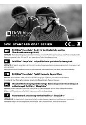 DV51 StanDarD cpap SerieS De pL - DeVilbiss Healthcare