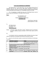 RTI Act,2005 - Ministry of Petroleum and Natural Gas