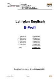 Lehrplan Englisch B-Profil - Wirtschaftsschule KV Chur