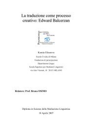 La traduzione come processo creativo - Bruno Osimo, traduzioni ...