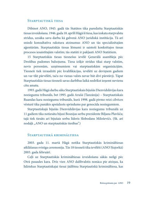 Rokasgrāmata par ANO - Latvijas Republikas Ārlietu Ministrija