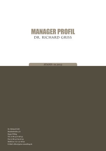 MANAGER PROFIL - dr.richard griss