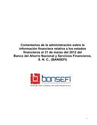 Comentarios 1er Trim 2012 - Bansefi