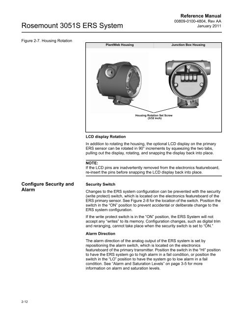 Rosemount 3051S Electronic Remote Sensors - Emerson Process ...