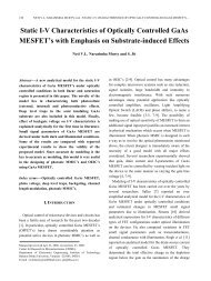 Static I-V characteristics of optically controlled GaAs ... - JSTS