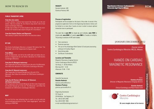 hands on cardiac magnetic resonance - Centro Cardiologico Monzino