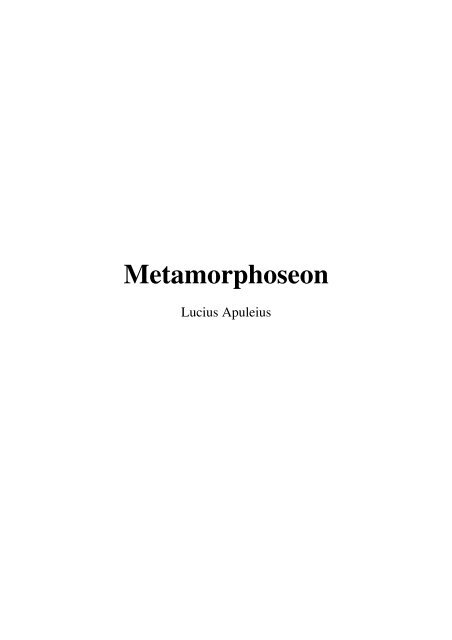 Metamorphoses - documentacatholicaomnia.eu