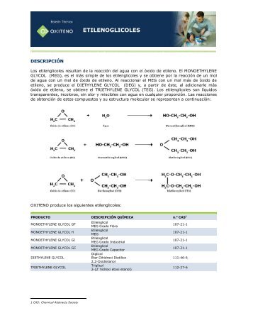 ETILENOGLICOLES - Oxiteno