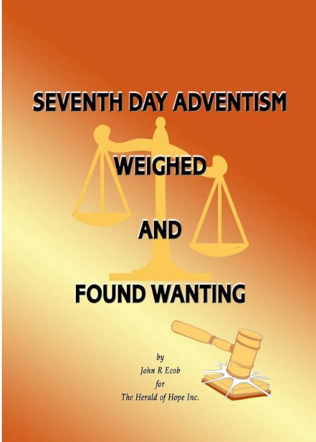 Seventh Day Adventism - Christian Issues