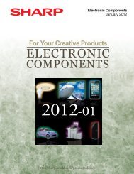 SHARP:Electronic Components 2012/01 - Sharp Global