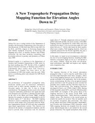 A New Tropospheric Propagation Delay Mapping Function for ...