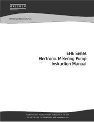 EHE Series Electronic Metering Pump Instruction Manual