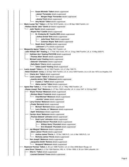 Descendants of Jean Marie Gauthe - Lagenealogy.net