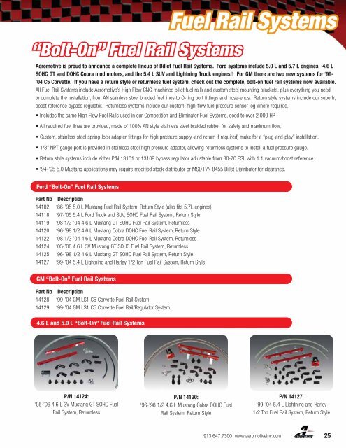 to download the Aeromotive Product Catalog - efisupply.com