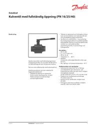 Kulventil med fullstÃ¤ndig Ã¶ppning (PN 16/25/40) - Danfoss VÃ¤rme