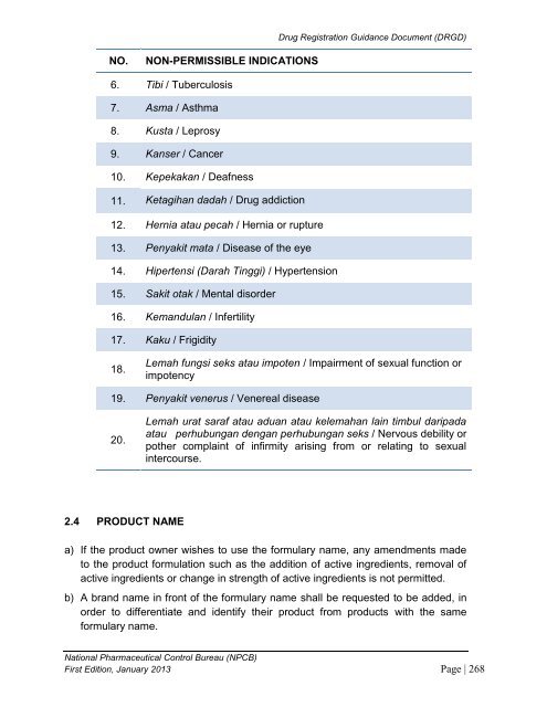 DRUG REGISTRATION GUIDANCE DOCUMENT (DRGD) - BPFK