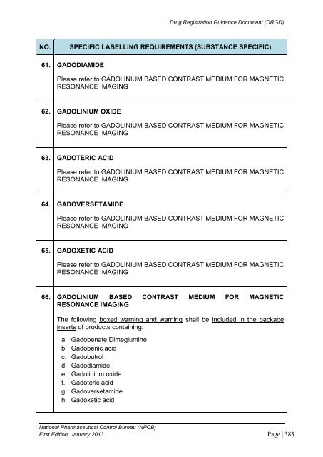 DRUG REGISTRATION GUIDANCE DOCUMENT (DRGD) - BPFK