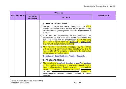 DRUG REGISTRATION GUIDANCE DOCUMENT (DRGD) - BPFK