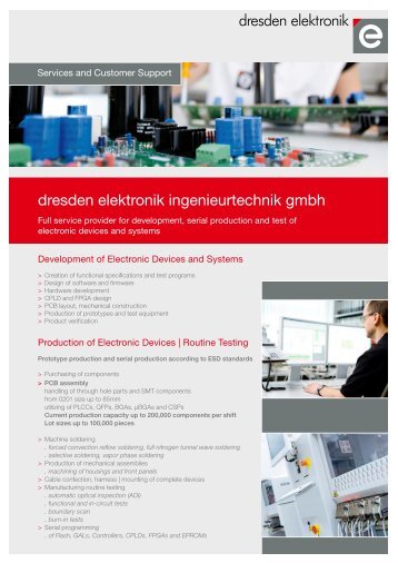 Service brochure - dresden elektronik ingenieurtechnik GmbH