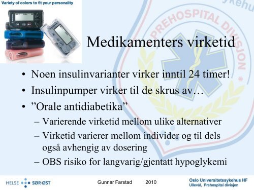 Prehospital behandling av HYPOGLYKEMI - nakos