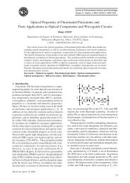 Optical Properties of Fluorinated Polyimides and Their Applications ...