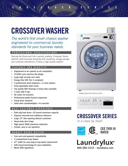 Crossover Washer Laundrylux Cee Tier 3 Washer