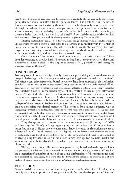 Physiological Pharmaceutics