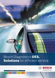 Bosch Diagnostics OES. Solutions for efficient service