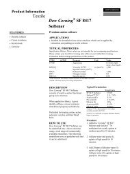 Textile Lubricants Dow Corning SF 8417 Softener