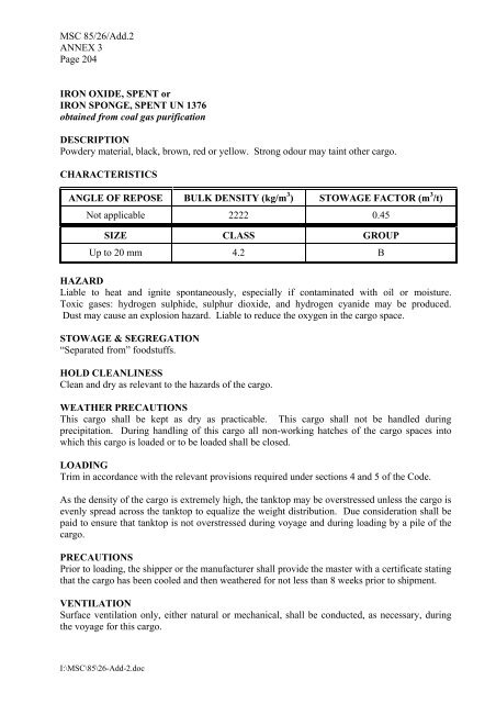 MSC 85/26/Add.2 ANNEX 3 RESOLUTION MSC.268(85) - US Coast ...