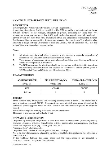 MSC 85/26/Add.2 ANNEX 3 RESOLUTION MSC.268(85) - US Coast ...