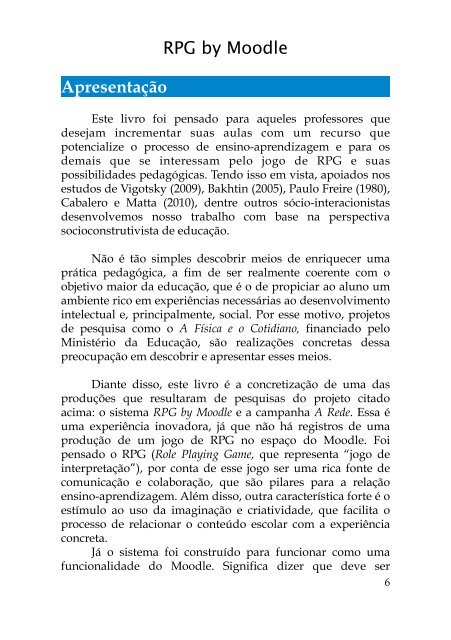 livro RPG by Moodle - Alfredo Matta