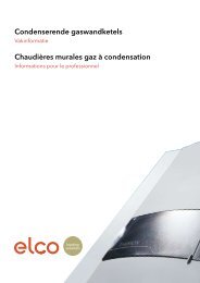 Condenserende gaswandketels ChaudiÃƒÂ¨res ... - ELCO Belgium