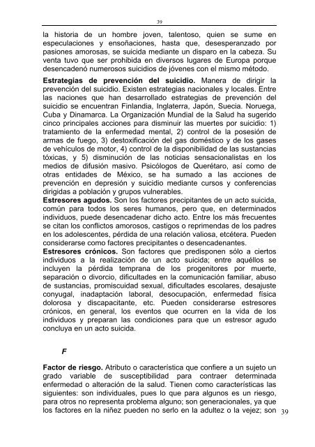 Manual para la familia y glosario de tÃ©rminos suicidolÃ³gicos