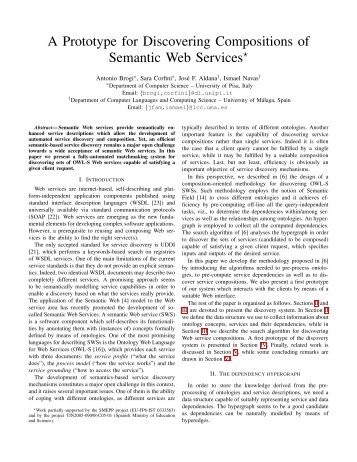 A Prototype for Discovering Compositions of Semantic Web Services