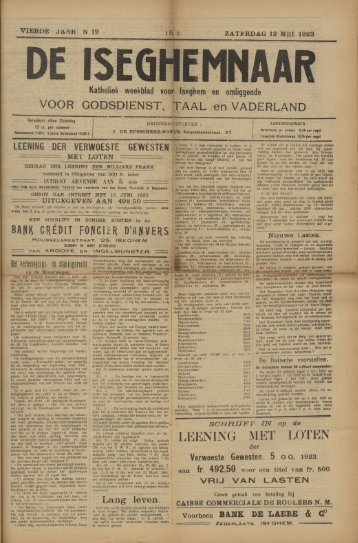 12/05/1923 - ten mandere Izegem