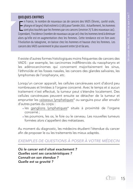 4 pages - Institut National Du Cancer