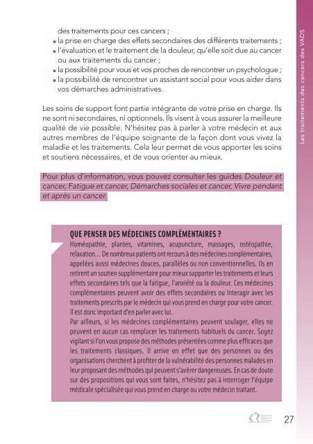 4 pages - Institut National Du Cancer