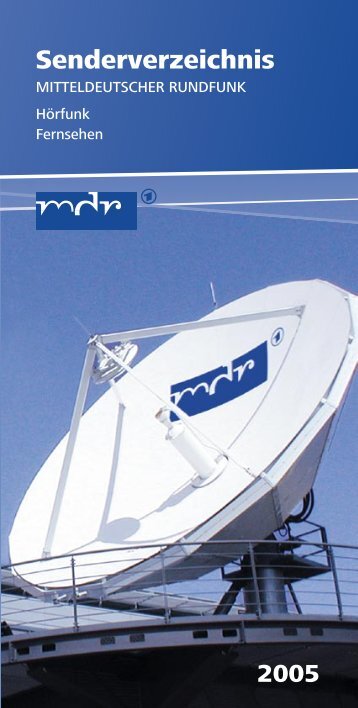 Senderstandorte und Radiofrequenzen - MDR-Werbung