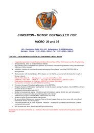 MOTOR CONTROLLER FOR MICRO 20 and 36 - BK-Electronics