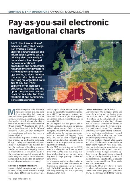 Electronic Navigation Charts