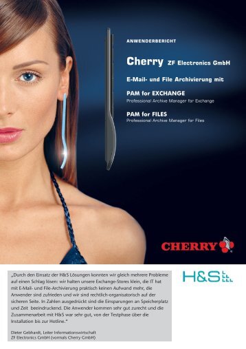 Cherry ZF Electronics GmbH - H&S Heilig and Schubert Software AG