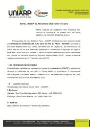 EDITAL 031-2012 PROCESSO SELETIVO 2013 1.pdf - Uniarp