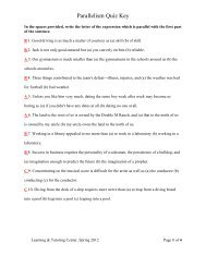 Parallelism Quiz Key