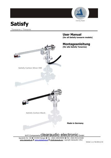 Satisfy - ClearAudio