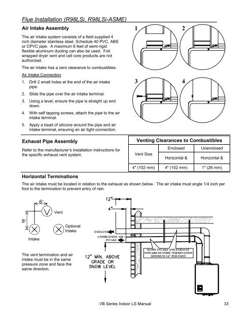 Direct Vent Tankless Water Heater - Alpine Home Air Products