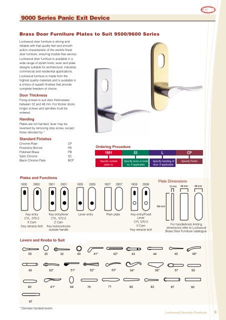 Lockwood 9000 Panic Bar